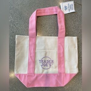 NWT | Trader Joe’s | Limited Edition Pastel Mini Tote Bag (PINK)
